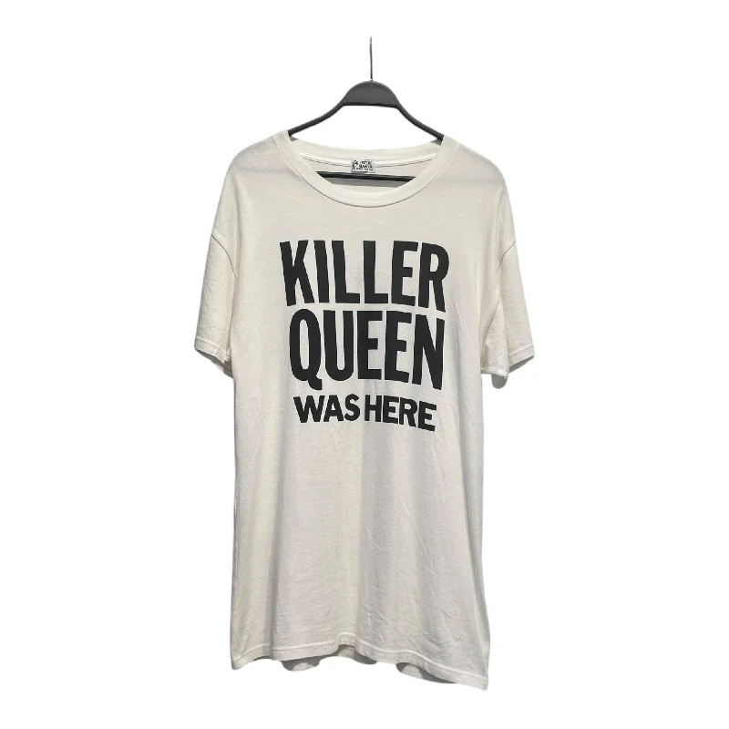 HYSTERIC GLAMOUR/T-Shirt/FREE/WHT/Cotton/01172C08 Denim Fabric Leather Fabric Suede Fabric HYSTERIC GLAMOUR/T-Shirt/FREE/WHT/Cotton/01172C08 Denim Fabric Leather Fabric Suede Fabric