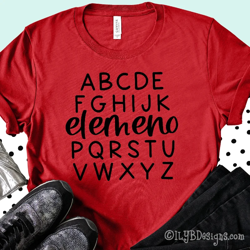 ABC Elemeno P Funny Teacher Shirt | Back to School Teacher Shirts Anti-Pilling Machine Wash Handmade