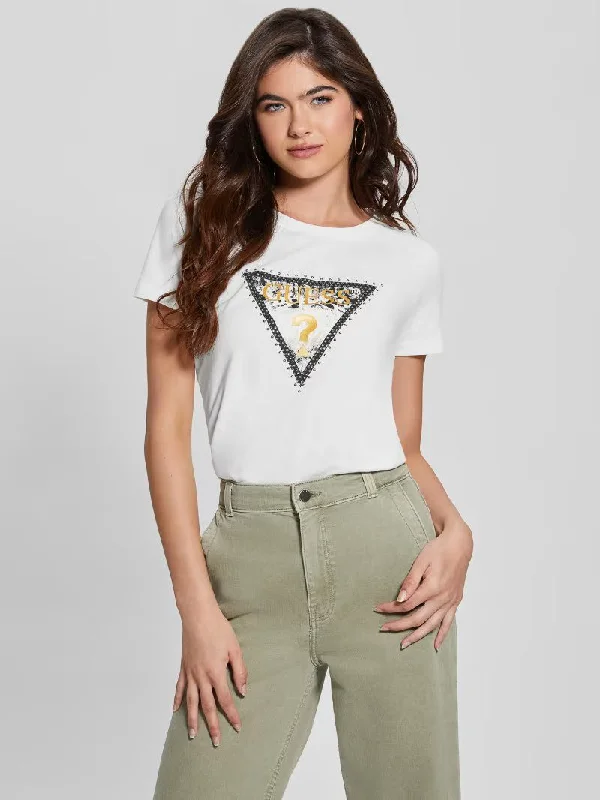 ANIMAL TRIANGLE LOGO TEE Chenille Fabric Brocade Fabric Lace Fabric