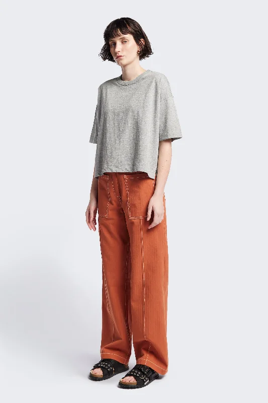 Obelisk Tee Grey Fitted T-Shirt Seamless Stretchy