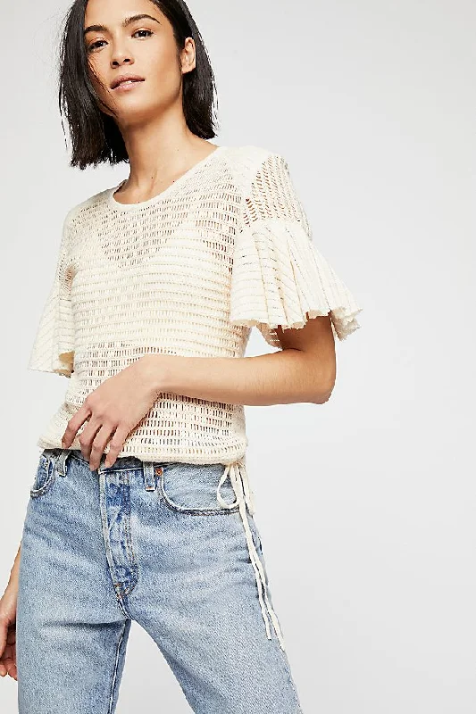 BABES ONLY TEE Lace Blend Ribbed Blend Corduroy Blend