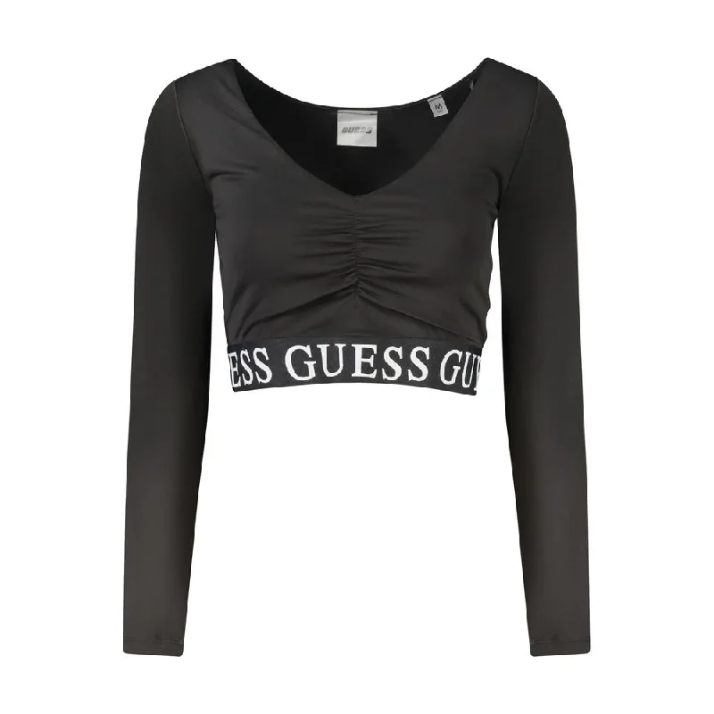Black Spandex Tops & T-Shirt Modern Contemporary Chic