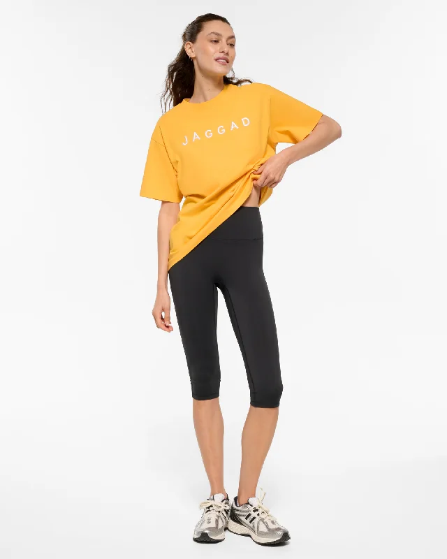 BLOCK OVERSIZED TEE MANGO Chenille Blend Fleece Blend Nylon Blend