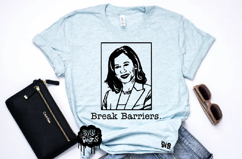 Break Barriers *BLACK INK ONLY* Adult Shirt Sequined Glittery Shiny