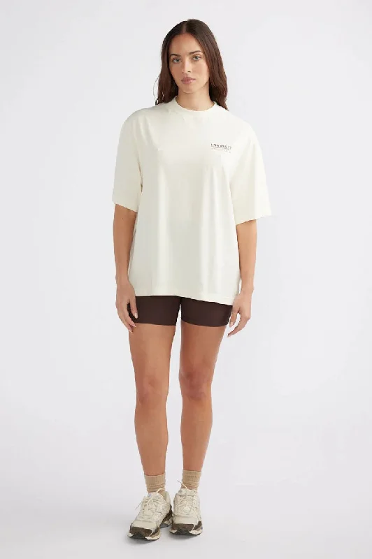 Ena Pelly Leisure Studios Tee - Ecru Modern Contemporary Chic