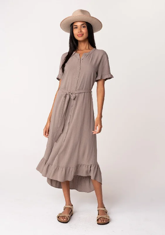 Forever Midi Shirt Dress Collared Crew Neck Turtle Neck