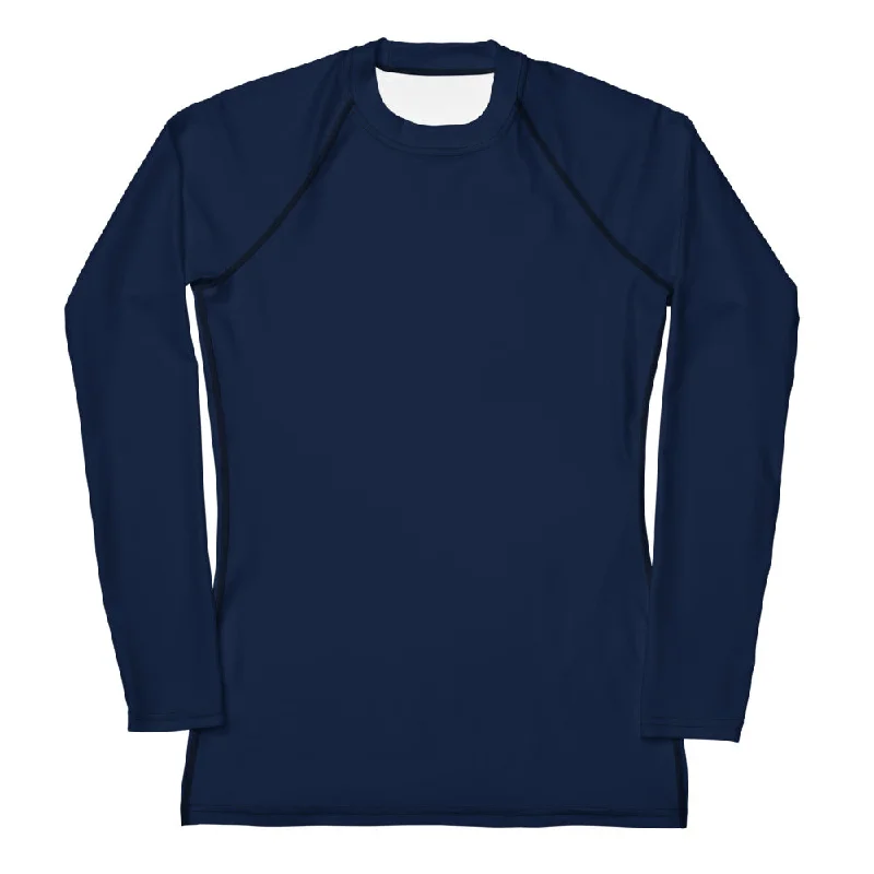 GG - Women's LS T-Shirt with Rash Guard - Navy Wool Fabric Cashmere Fabric Tweed Fabric GG - Women's LS T-Shirt with Rash Guard - Navy Wool Fabric Cashmere Fabric Tweed Fabric