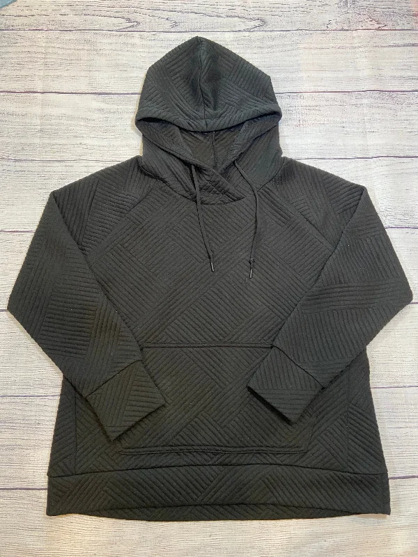 Green Tea Black Long Sleeve Womens Sweatshirt NWOT Size L/G Hooded Caped Shawl Collar Green Tea Black Long Sleeve Womens Sweatshirt NWOT Size L/G Hooded Caped Shawl Collar