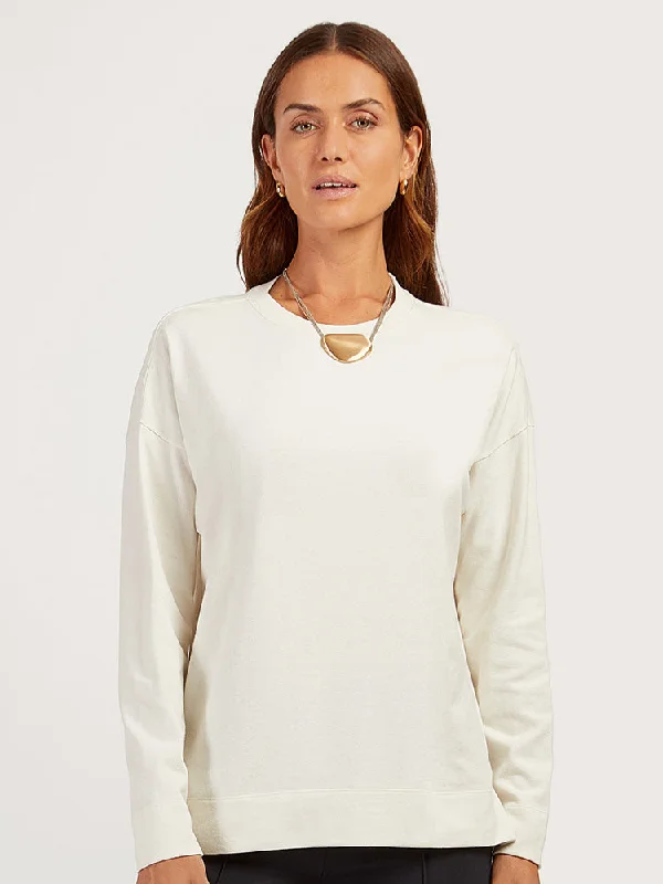Heavyweight Oversized Long Sleeve Tee Mesh Fabric Canvas Fabric Denim Fabric