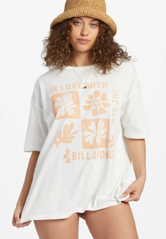 In Love With the Sun Tee- Salt Crystal Handmade Hand-knitted Hand-woven