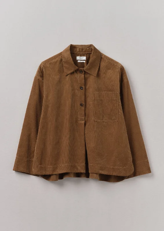 Patch Pocket Organic Needlecord Shirt | Brown Anise Satin Fabric Silk Fabric Chiffon Fabric Patch Pocket Organic Needlecord Shirt | Brown Anise Satin Fabric Silk Fabric Chiffon Fabric