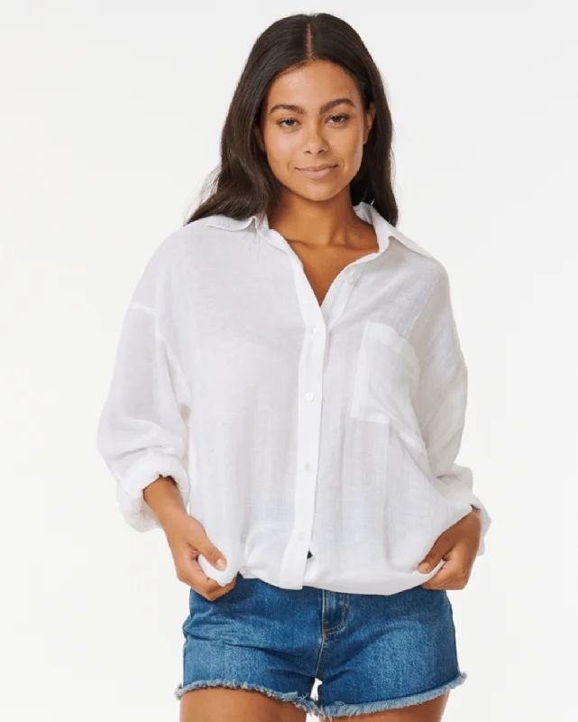 Premium Surf Holiday Shirt - White Fashionable Trendy Casual