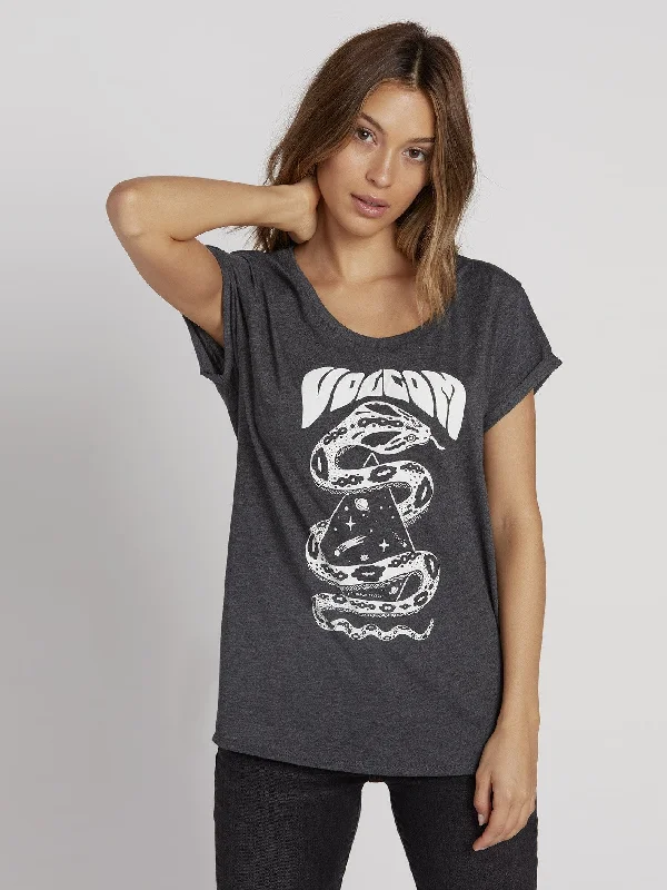 Radical Daze T-shirt - Charcoal Heather Welt Pockets Slit Pockets Flap Pockets
