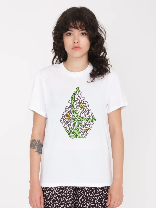 Radical Daze T-Shirt - WHITE V-Neck T-Shirt Long Sleeve Cotton