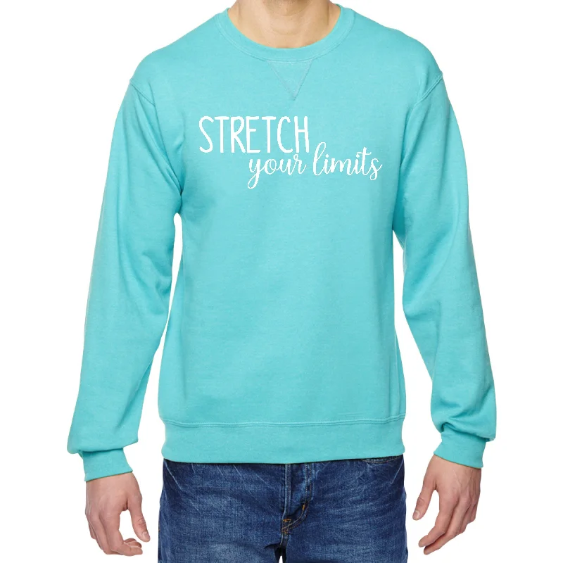 Stretch Your Limits Sweatshirt Embroidered Appliqued Beaded