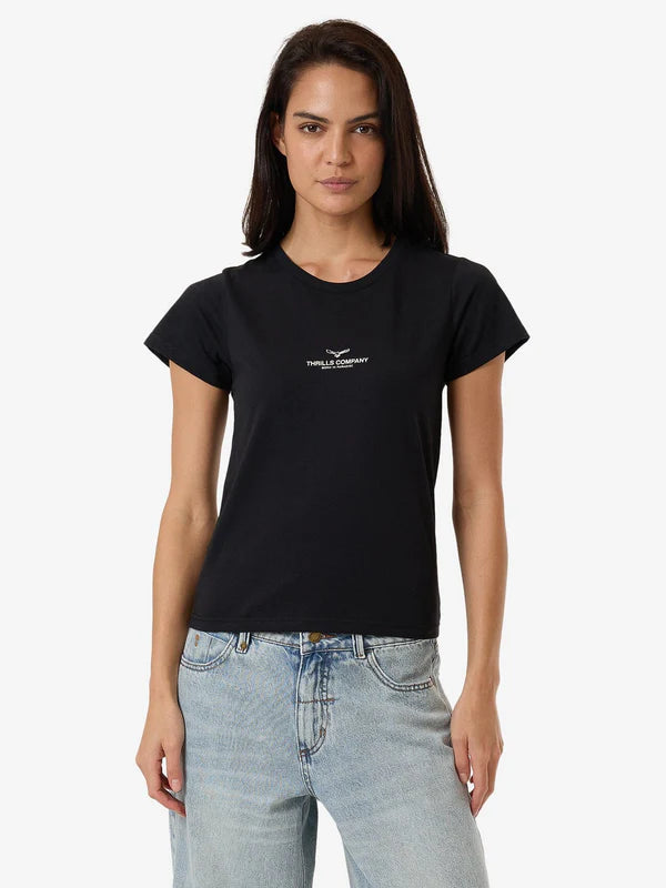THRILLS EMBLEM OF STRENGTH EVERYDAY TEE WASHED BLACK Mesh Canvas Denim