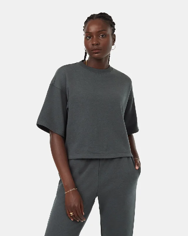 TreeTerry T-Shirt Print Jacquard Patchwork