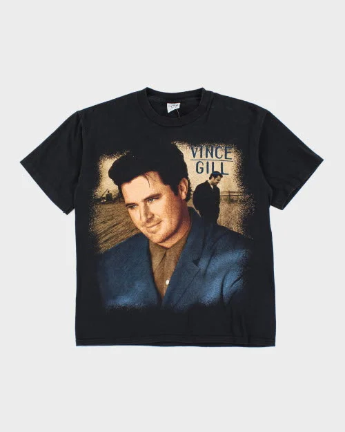 Vintage 90's Vince Gill Country Music T-Shirt - M Oversized T-Shirt Spandex breathable