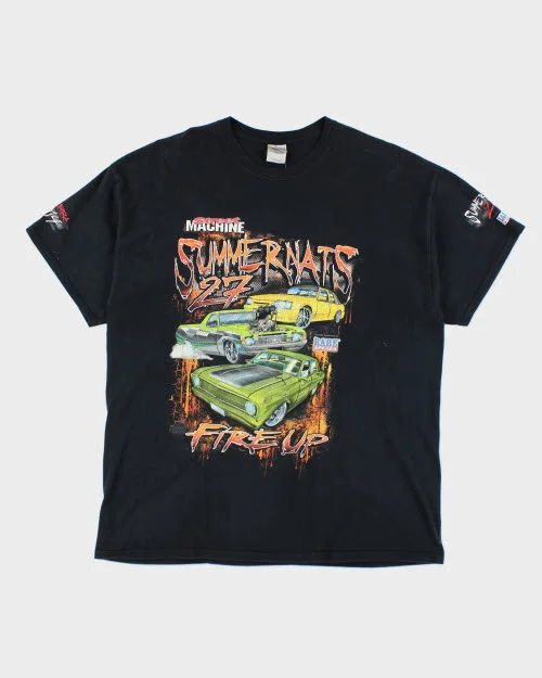 Vintage Street Machine Racing T-Shirt - XL Iron Safe Non-Iron Wrinkle Free