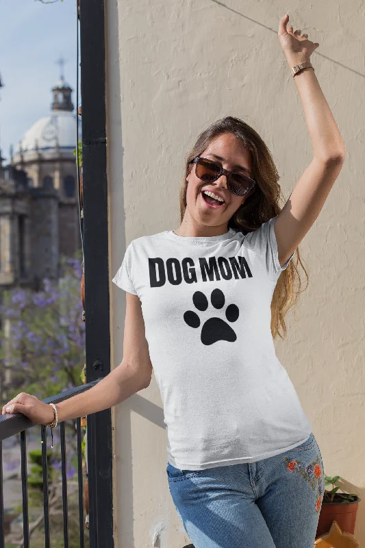 Women's Dog Mom Shirt Oversized T-Shirt Spandex breathable