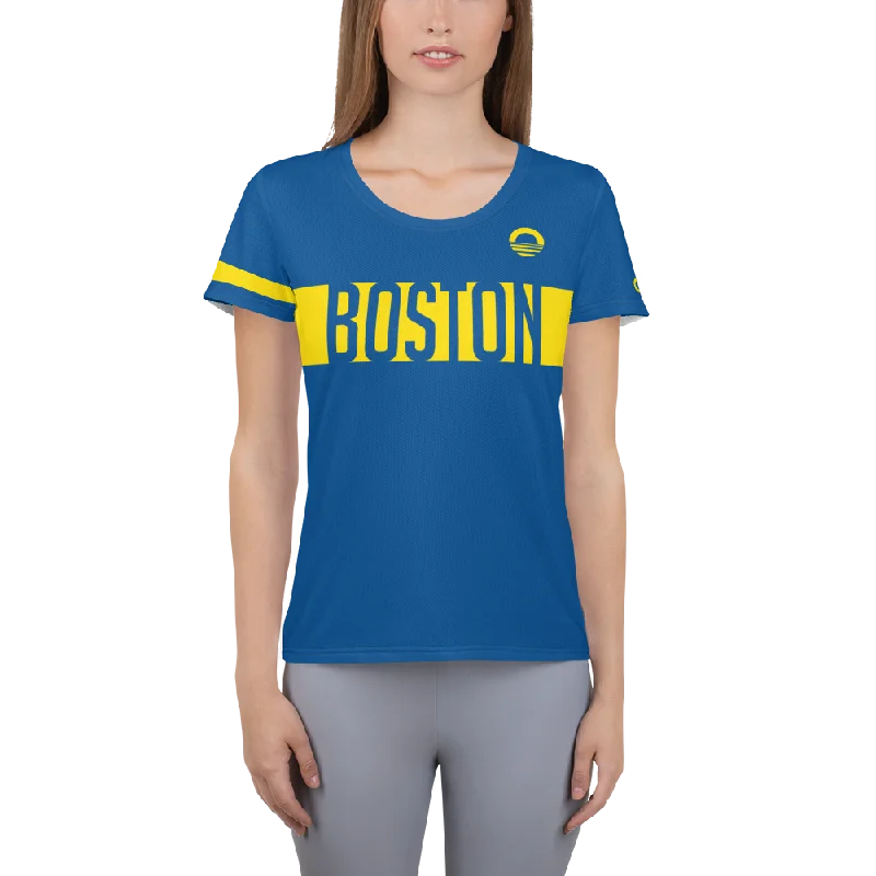 Women's Light Weight Shirt - Boston Print Jacquard Patchwork