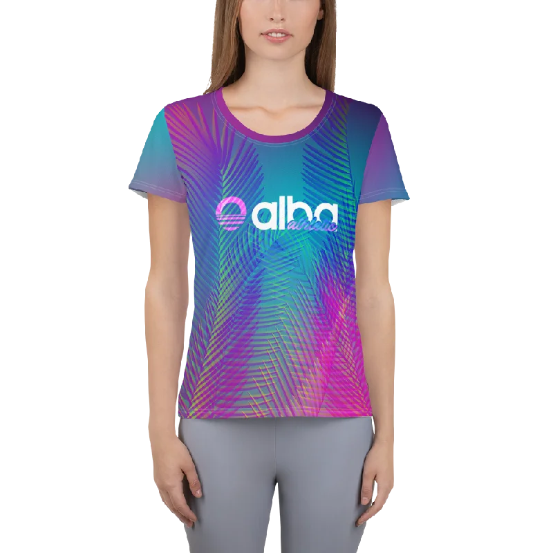 Women's Light Weight Shirt - Palms Elasticated Padded Insulated