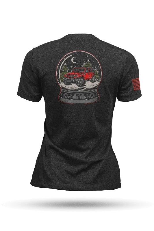 Globe Off Road - Women's T-Shirt Silk Blend Satin Velvet