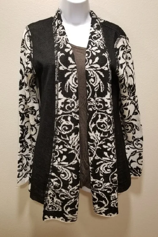 Alpaca Intarsia Jacket - Zelda Wool Fabric Cashmere Fabric Tweed Fabric