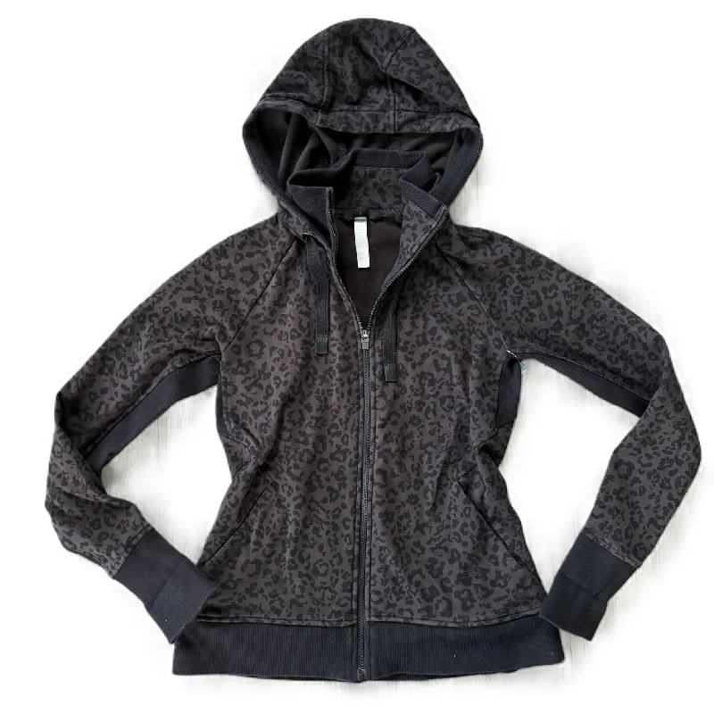 Athletic Jacket By Athleta In Animal Print, Size: S Oversized Jacket Tailored Jacket Straight Jacket Athletic Jacket By Athleta In Animal Print, Size: S Oversized Jacket Tailored Jacket Straight Jacket