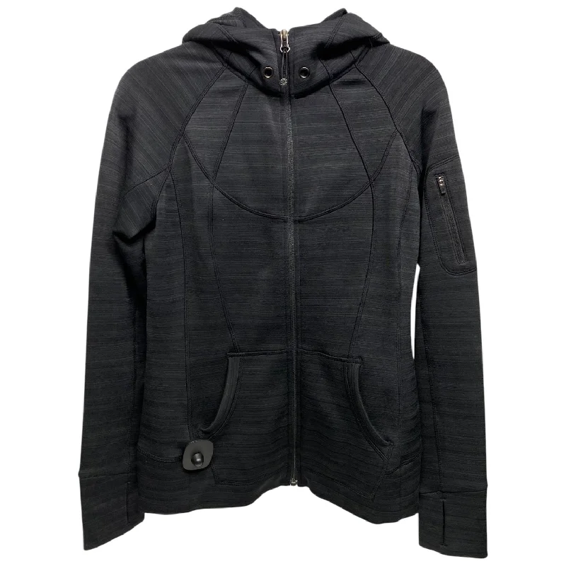 Athletic Jacket By Athleta In Black, Size: M Cardigan Sweater Pullover