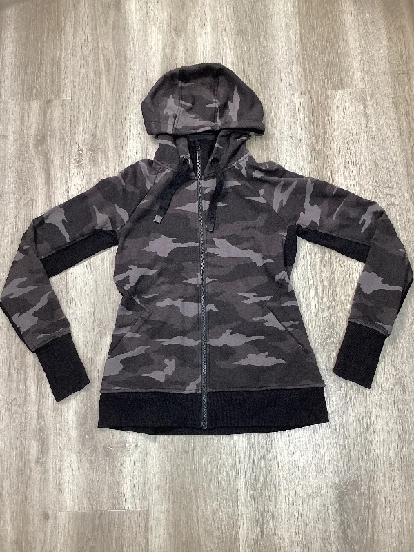 Athletic Jacket By Athleta In Camouflage Print, Size: S Front Pockets Side Pockets Patch Pockets