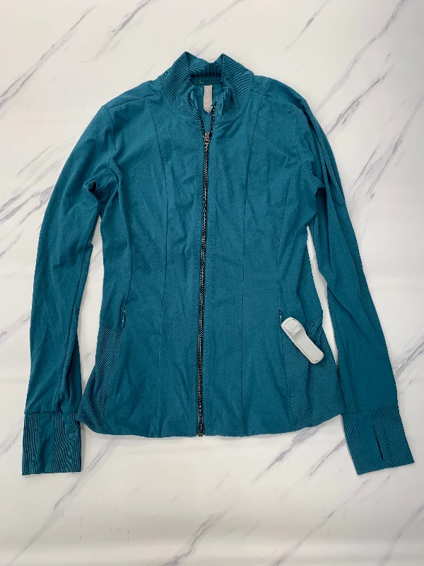 Athletic Jacket By Athleta In Green, Size: M Wool Jacket Cashmere Jacket Tweed Jacket
