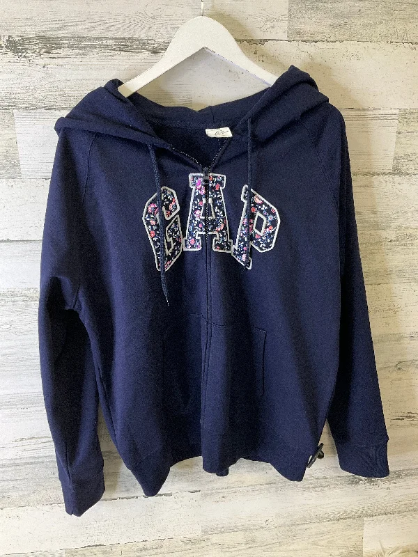 Athletic Jacket By Gap In Navy, Size: Xxl Fleece Jacket Down Jacket Feather Jacket