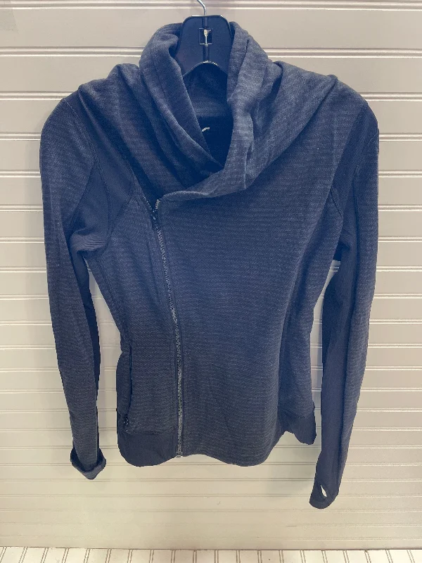 Athletic Jacket By Lululemon In Black & Grey, Size: 6 Wool Jacket Cashmere Jacket Tweed Jacket Athletic Jacket By Lululemon In Black & Grey, Size: 6 Wool Jacket Cashmere Jacket Tweed Jacket