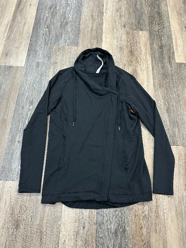 Athletic Jacket By Lululemon In Black, Size: 10 Ribbed Jacket Pleated Jacket Ruffled Jacket Athletic Jacket By Lululemon In Black, Size: 10 Ribbed Jacket Pleated Jacket Ruffled Jacket