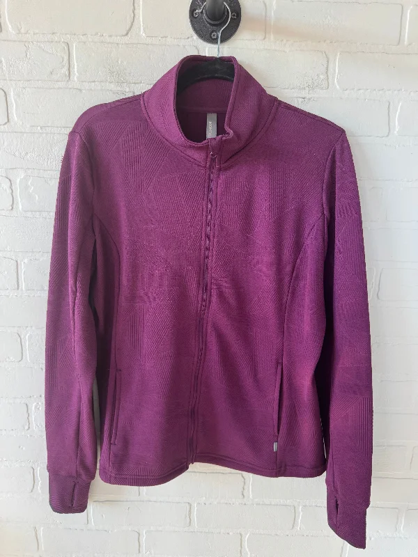 Athletic Jacket By Mondetta In Purple, Size: L Collared Jacket Crew Neck Jacket Turtle Neck Jacket Athletic Jacket By Mondetta In Purple, Size: L Collared Jacket Crew Neck Jacket Turtle Neck Jacket