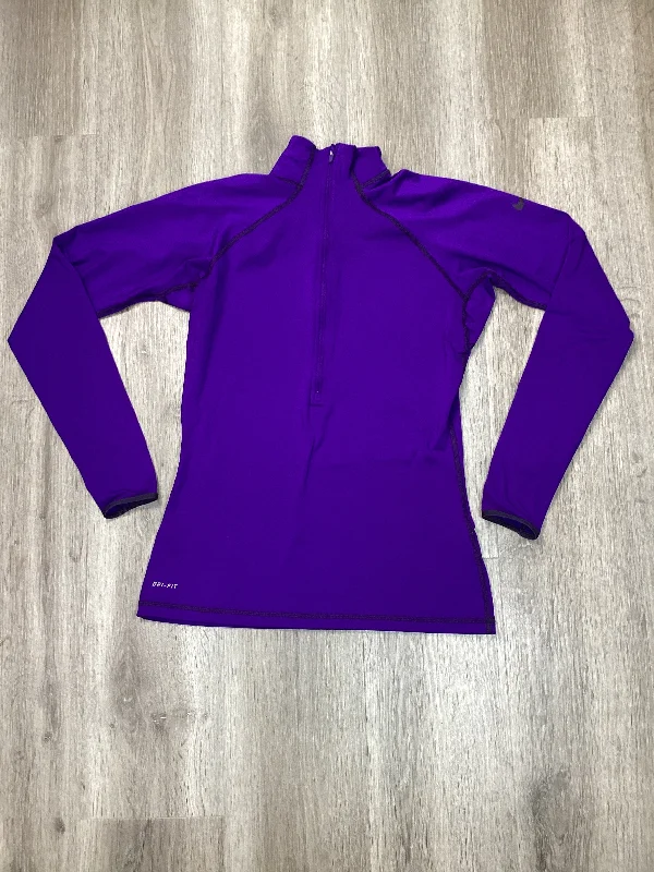 Athletic Jacket By Nike Apparel In Purple, Size: M Cotton Jacket Linen Jacket Terry Jacket