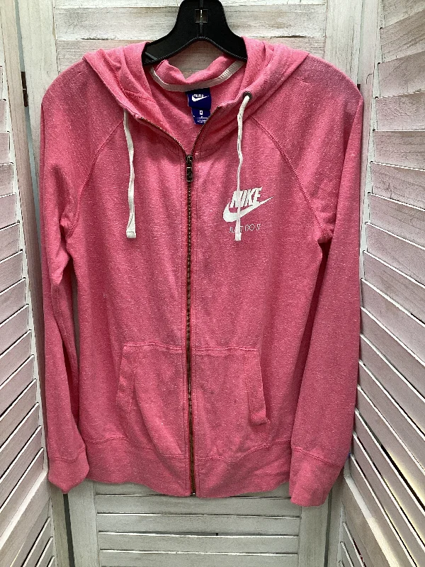 Athletic Jacket By Nike In Pink, Size: M Nylon Jacket Polyester Jacket Spandex Jacket Athletic Jacket By Nike In Pink, Size: M Nylon Jacket Polyester Jacket Spandex Jacket
