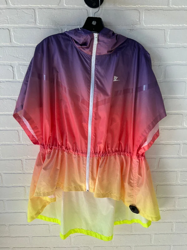 Athletic Jacket By Nike In Rainbow Print, Size: Xs Jacket Blazer Coat