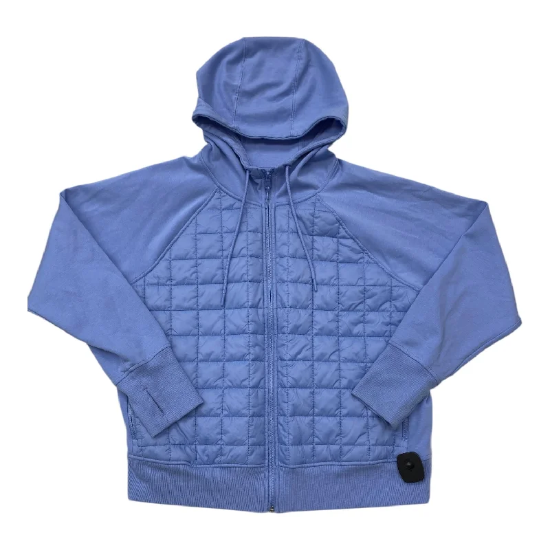 Athletic Jacket By Old Navy In Blue, Size: Xl Nylon Jacket Polyester Jacket Spandex Jacket
