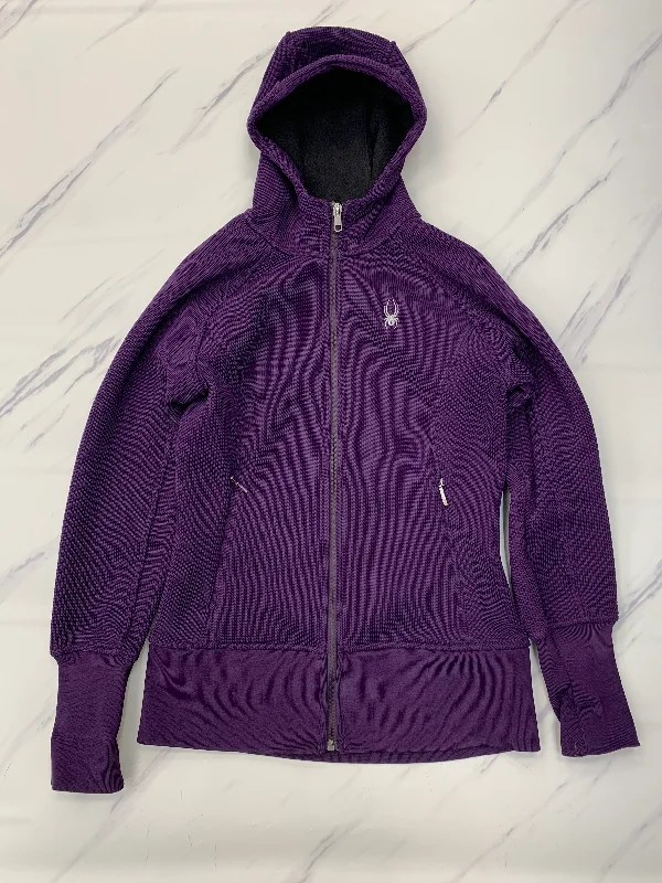 Athletic Jacket By Spyder In Purple, Size: M Print Jacket Jacquard Jacket Patchwork Jacket Athletic Jacket By Spyder In Purple, Size: M Print Jacket Jacquard Jacket Patchwork Jacket
