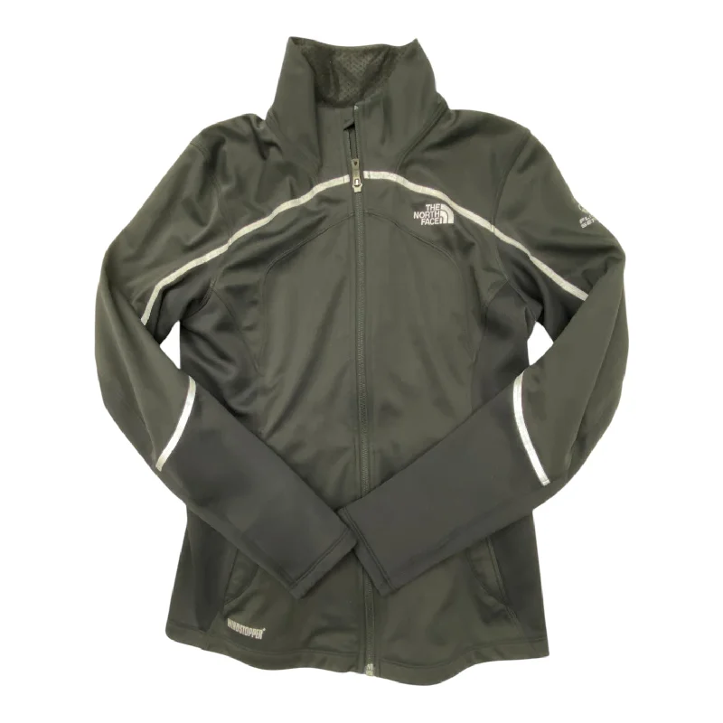Athletic Jacket By The North Face In Black, Size: M Herringbone Jacket Checkered Jacket Solid Jacket