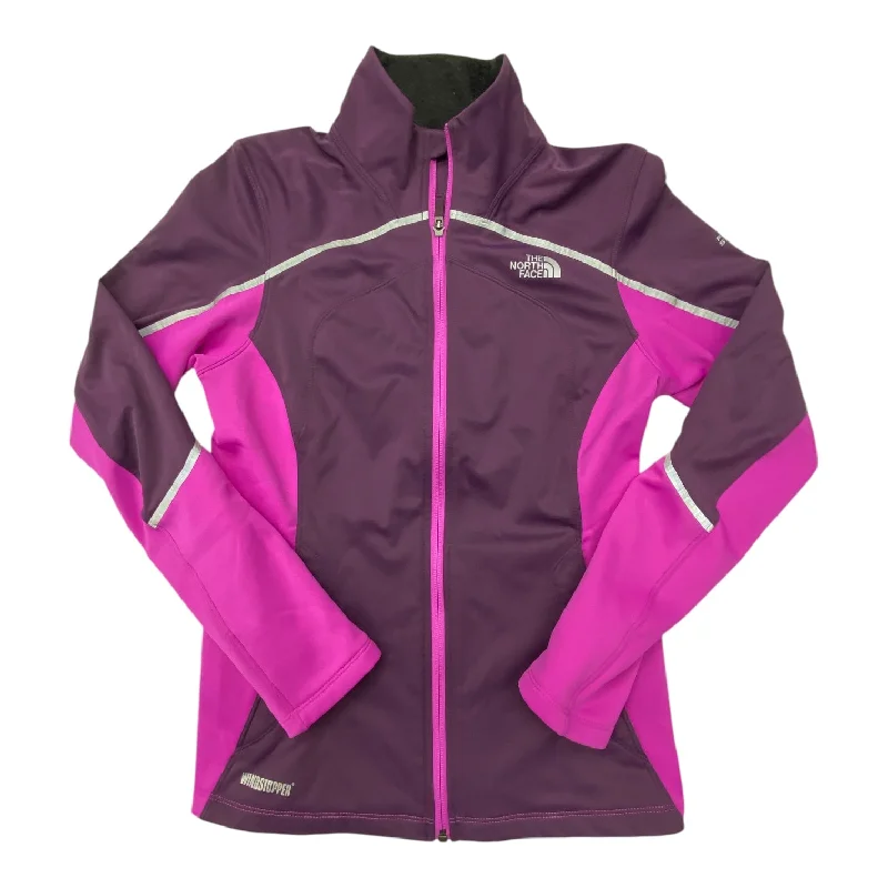 Athletic Jacket By The North Face In Purple, Size: M Denim Jacket Leather Jacket Suede Jacket
