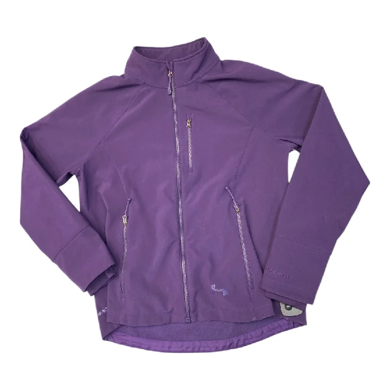 Athletic Jacket By Under Armour In Purple, Size: Xl Faux Fur Fabric Real Fur Fabric Shearling Fabric Athletic Jacket By Under Armour In Purple, Size: Xl Faux Fur Fabric Real Fur Fabric Shearling Fabric