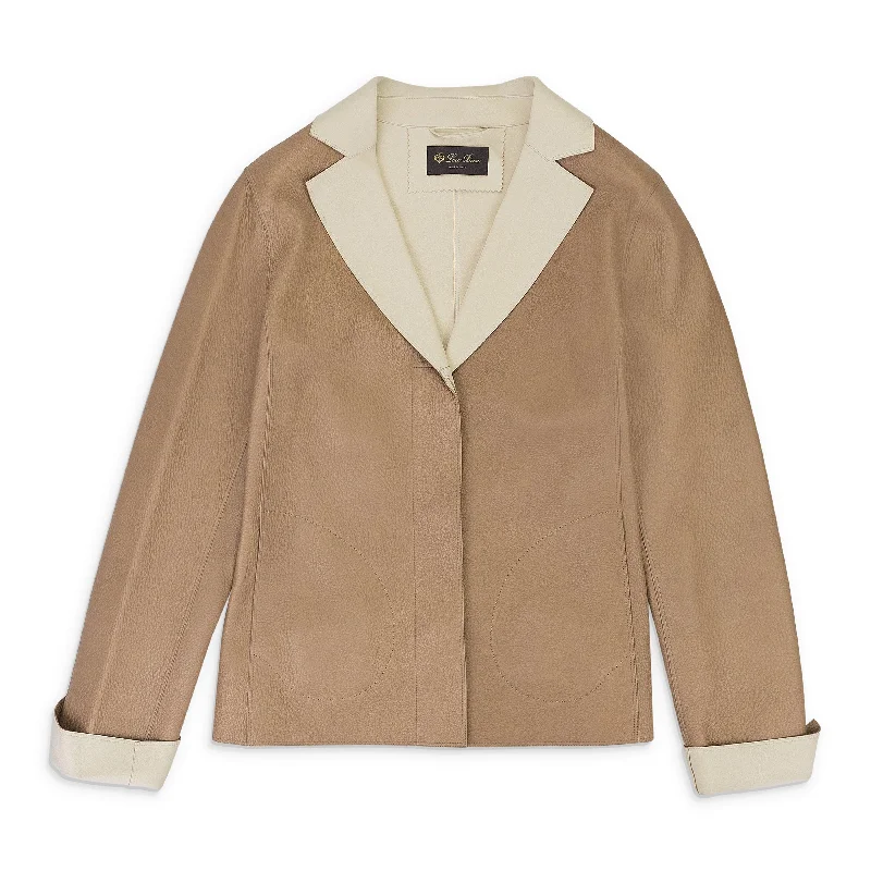 AUBREY PEBBLED BROWN LEATHER JACKET Plaid Jacket Tartan Jacket Houndstooth Jacket