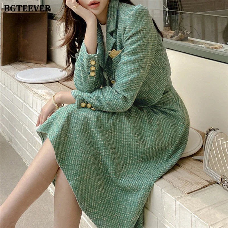 BGTEEVER Vintage Ladies 2 Pieces Skirt Suits Short Jackets & High Waist A-line Midi Skirts 2023 Autumn Elegant Women Suits Notch Collar Jacket Peter Pan Collar Jacket Cowl Neck Jacket BGTEEVER Vintage Ladies 2 Pieces Skirt Suits Short Jackets & High Waist A-line Midi Skirts 2023 Autumn Elegant Women Suits Notch Collar Jacket Peter Pan Collar Jacket Cowl Neck Jacket