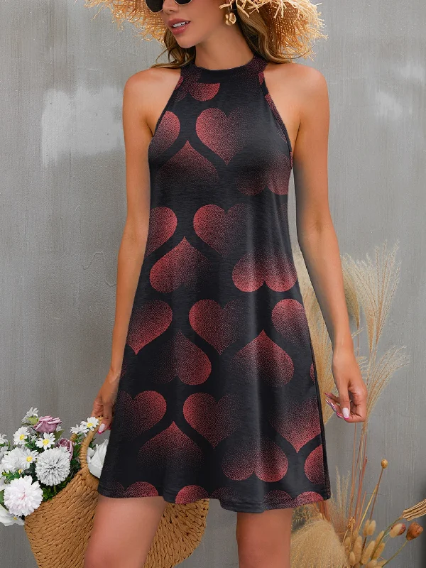 Blue Zone Planet | FAM-FAM Printed Grecian Neck Mini Dress Fashionable Polka Dot Mini Dress Blue Zone Planet | FAM-FAM Printed Grecian Neck Mini Dress Fashionable Polka Dot Mini Dress