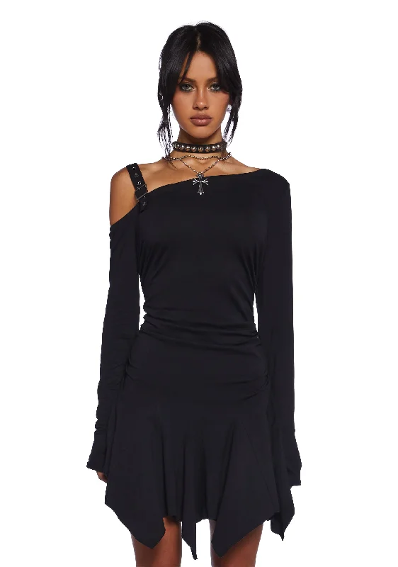 Brooding Thoughts Mini Dress Comfortable Shift Mini Dress