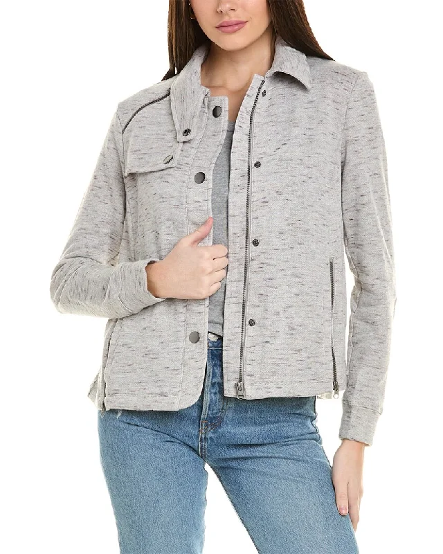cabi Rookie Jacket Stand-Up Collar Roll-Neck Collar Turtle Neck