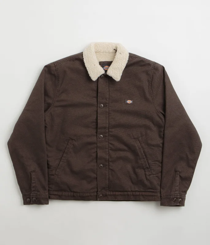 Dickies Duck Canvas Deck Jacket - Dark Brown Denim Jacket Leather Jacket Suede Jacket Dickies Duck Canvas Deck Jacket - Dark Brown Denim Jacket Leather Jacket Suede Jacket